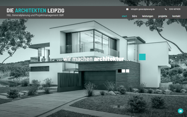 Notebook-Ansicht
der Website die-architekten-leipzig.de