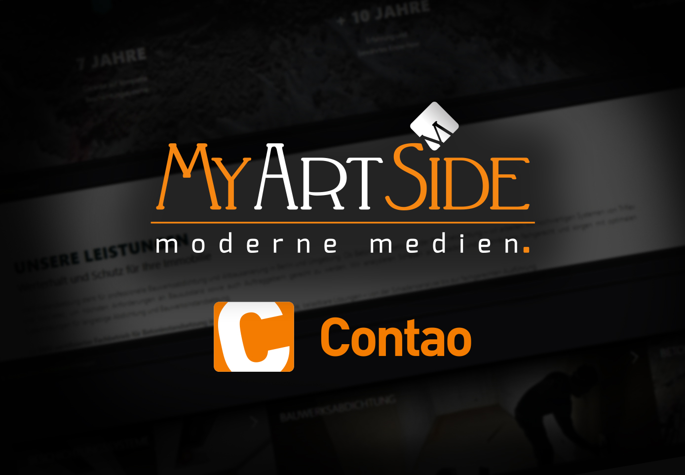 Symbolbild für die Zusammenarbeit von MyArtside & Contao Version 5.7