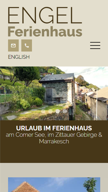 Mobile
Ansicht der Website engel-ferienhaus.de auf einem Smartphone